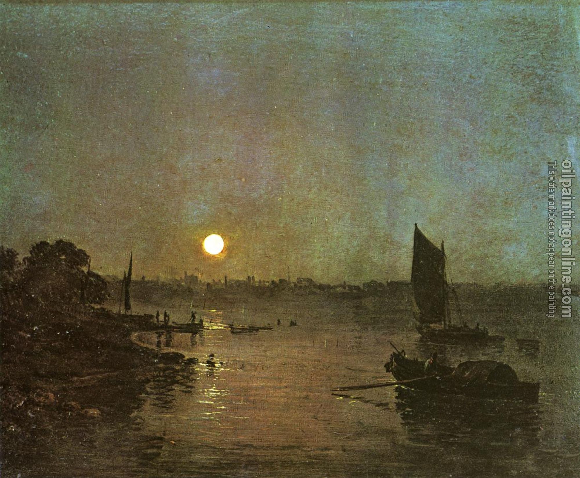 Turner, Joseph Mallord William - Moonlight, A Study at Millbank